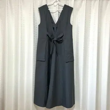 STYLEMIXER 2WAY 딥 V 포켓 원피스 그레이 M