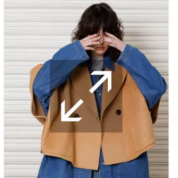 [ YENN ] 카멜 DOUBLE FACE CAPE JACKET