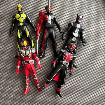 가면라이더 액션 피규어 5체 세트