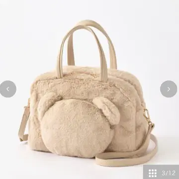 아오키 미사코 시마무라 곰 숄더백 핸드백 2Way 베이지