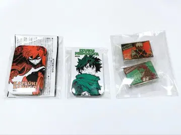 나의 히어로 아카데미아 바쿠고 카츠키 미도리야 이즈쿠 스퀘어 캔뱃지 핀즈