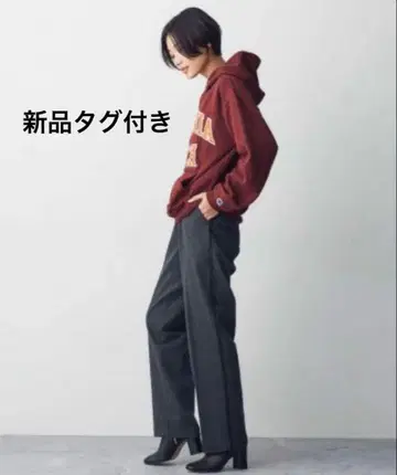 nano universe Champion 울 롱 팬츠 턱