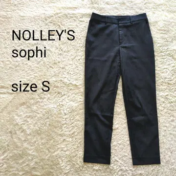 노리즈 소피 슬랙스 S 네이비 린넨 코튼