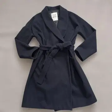 지나시스 CASHMERE 네이비 체스터 코트