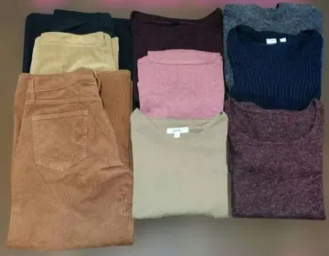 가을 겨울 상품 묶음 판매 [ 9점 ] 스웨터 팬츠 스커트 외