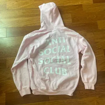 ANTI SOCIAL SOCIAL CLUB 핑크 후드티 S