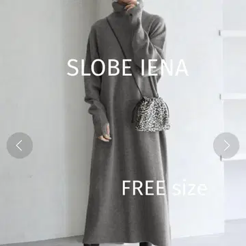 [ 즉시 구매 OK ] SLOBE IENA 워셔블 울 터틀 롱 원피스