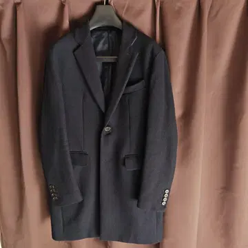 UNION STATION 다크 네이비 체스터 코트 S