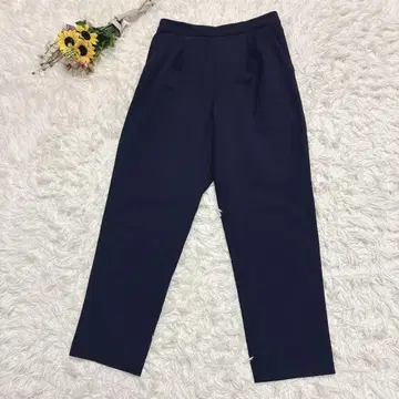 BODY DESSERT 테이퍼드 팬츠 슬랙스 뒷밴딩 하의 네이비 L