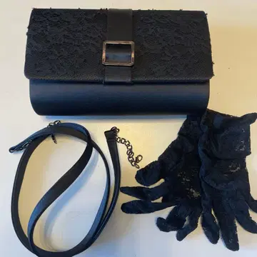 SOIR 블랙 포멀 백 5622390-00 장갑 포함