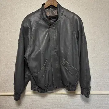 스페인산 천연 가죽 디자인 가죽 자켓 그레이