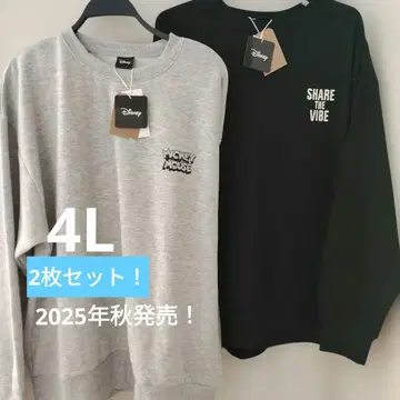 택 포함 새상품 디즈니 미키마우스 맨투맨 4L 2장 세트!