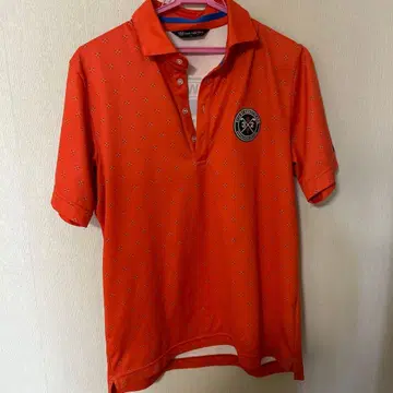 SY32 BY SWEETYEARS 오렌지 골프 셔츠