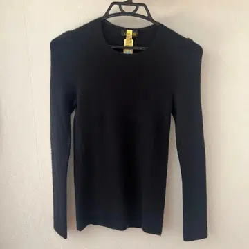 드로어 캐시미어 블랙 긴팔 니트