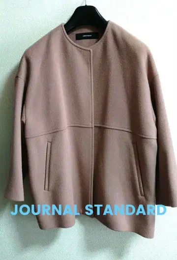 JOURNALSTANDARD/슈퍼 140 비버 노카라 숏코트 M