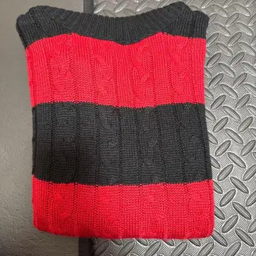 Modishgaze 빨검 스트라이프 니트 M