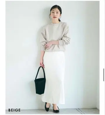 베이스먼트 온라인 맨투맨 상의 베이지 F