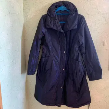 네이비 롱 코트