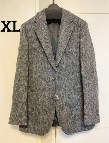 [ SALE ] 해리스 트위드 테일러드 자켓 그레이 헤링본 XL