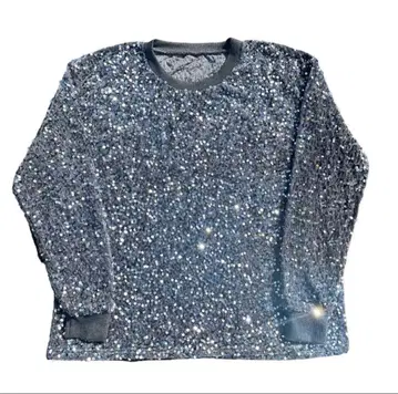 vintage spangle / sequin tops silver M