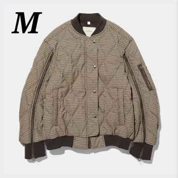 GU 퀼팅 블루종(체크) rokh