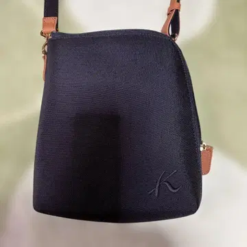 키타무라 숄더백 블랙 캔버스