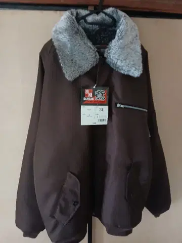 SANDAN 퍼 브라운 점퍼 3L