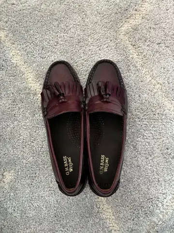 G.H. Bass 버건디 로퍼 US8