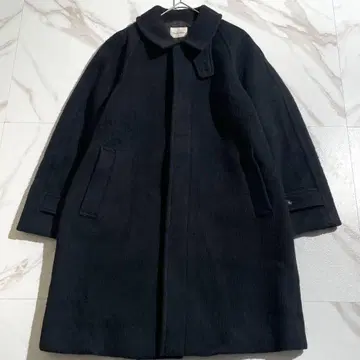 컨디션 최상 2024AW 스티븐 앨런 샤기 미들 코트 블랙 미들 기장