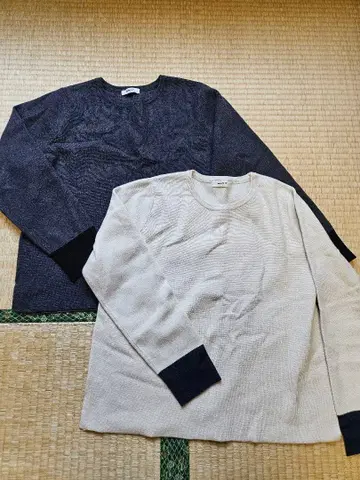 studio CLIP 둥근 카라 니트 2장 M