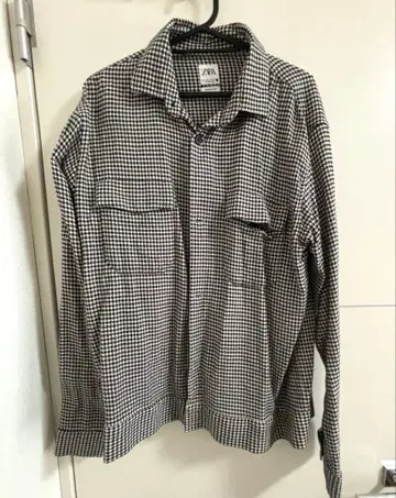 자라 하운드투스 체크 패턴 자켓