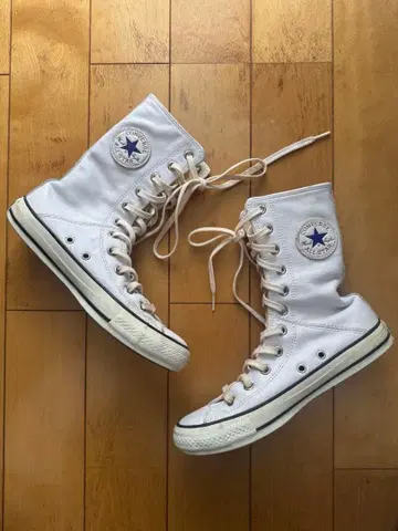 컨버스 올스타 슈퍼 하이컷 11홀 가죽 화이트