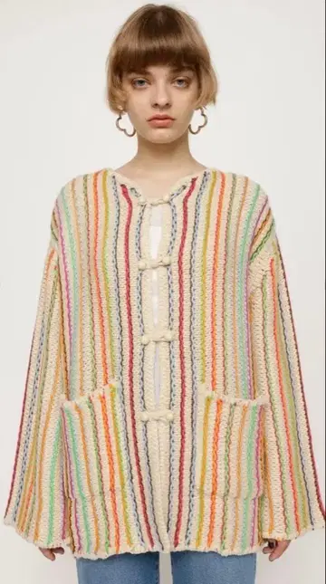 SLY TWIN STRIPE 트윈 스트라이프 가디건 스라이