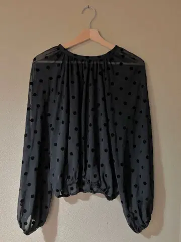 Grandtable 그랜터블 도트 시어 블라우스