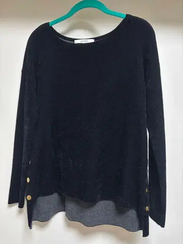 UNTITLED 블랙 긴팔 니트 벨로아 느낌 사이즈 2