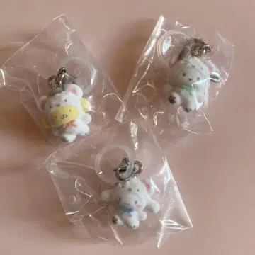 산리오 메지루시 액세서리 복슬복슬 스노우 3종 세트