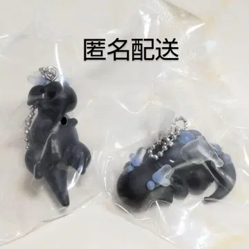 쁘띠 드래곤 마스코트 볼체인 펄 블랙 오야스미 2세트