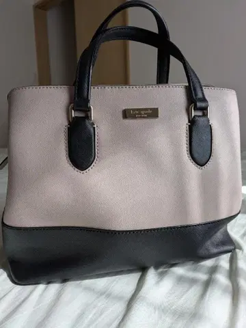 케이트 스페이드 베이지 블랙 백