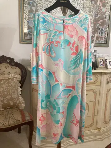 레오나르 7부 소매 원피스