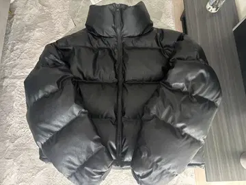 BREATH bad hop 블랙 가죽 다운 자켓 L