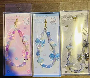 [ 미개봉 새상품 ] 헬로키티 블랙 엔젤 컬렉션 폰 스트랩