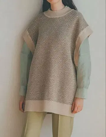 클라네 백리본 베스트 니트 베스트