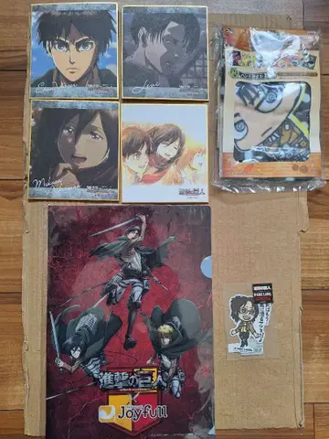 진격의 거인 미니 색지 클리어 파일