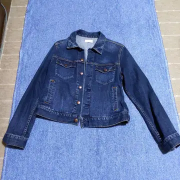 [ 자유구 ] 짙은 데님 블루 데님 자켓 size38