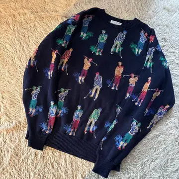 80년대 USA제 Tricots St.Raphael 골퍼 스웨터