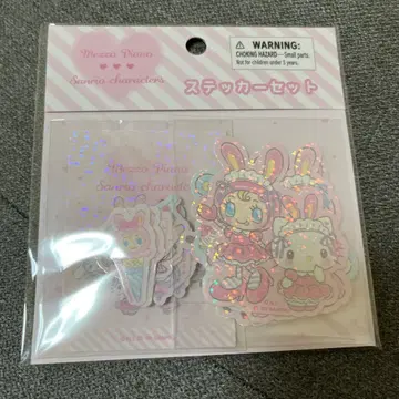 mezzo piano x 산리오 캐릭터즈 스티커 세트 씰