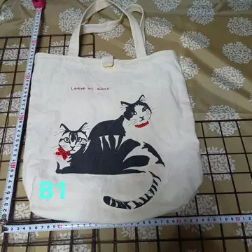 히코센 카라 고양이 패턴 백 B1
