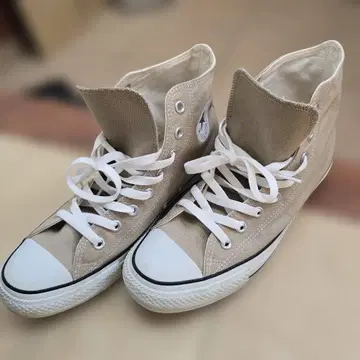 CONVERSE 베이지 하이컷 스니커즈
