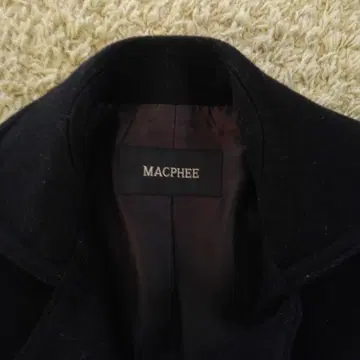 MACPHEE 다크 네이비 피 코트 자켓