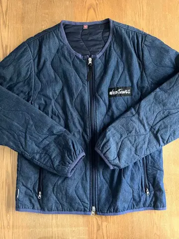 [새상품급] WILDTHINGS 네이비 퀼팅 자켓